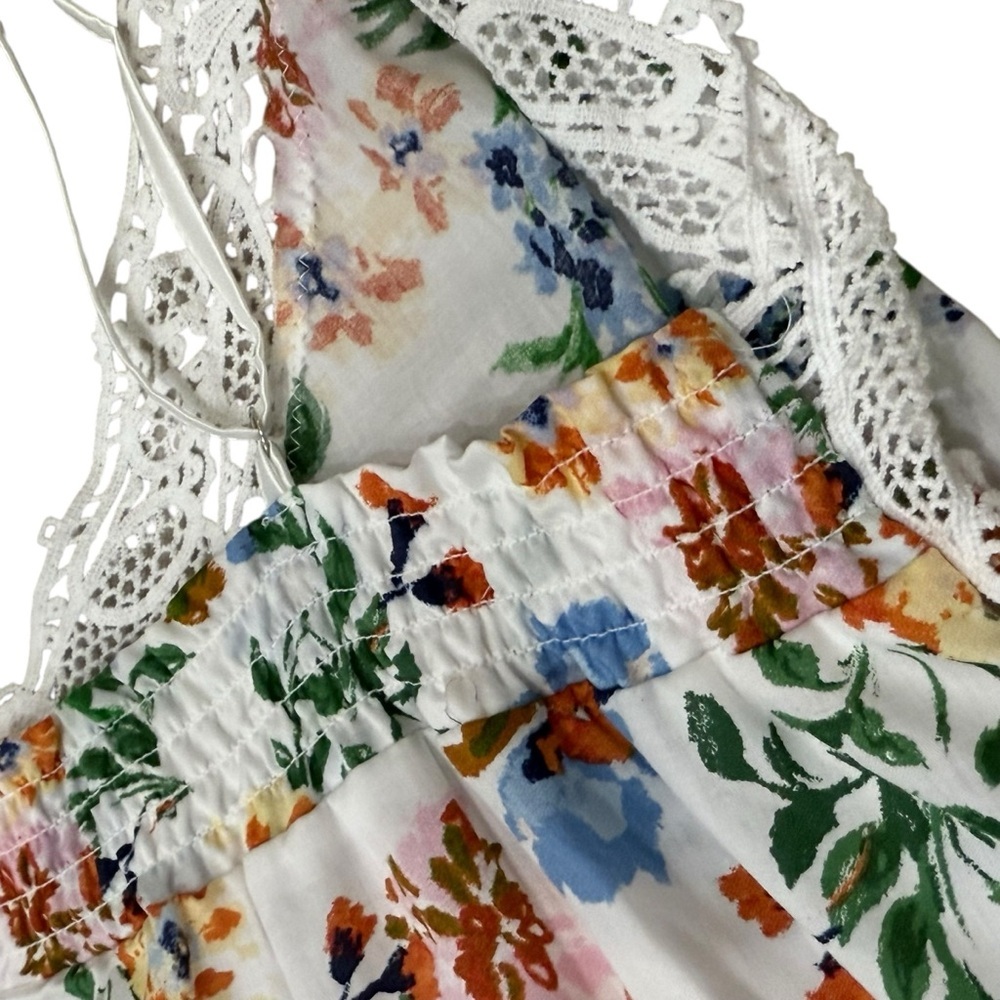 Papinelle Harper Lace Front Cotton Nightie Nightgown White Floral NWT $89 - Picture 10 of 16